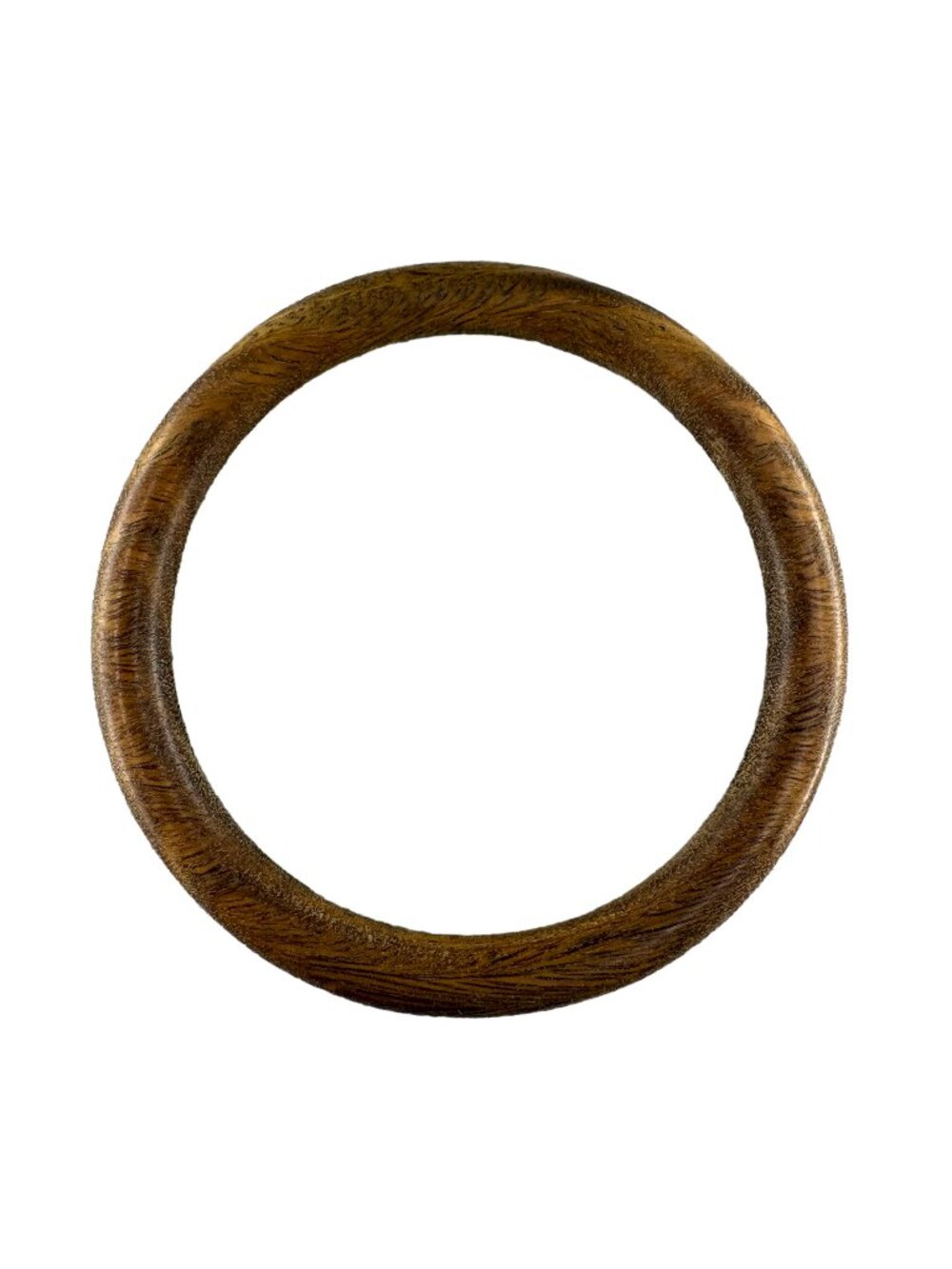Natural Green Sandalwood Solid Bangle Bracelet 60mm ID Wooden Jewelry 12.9g